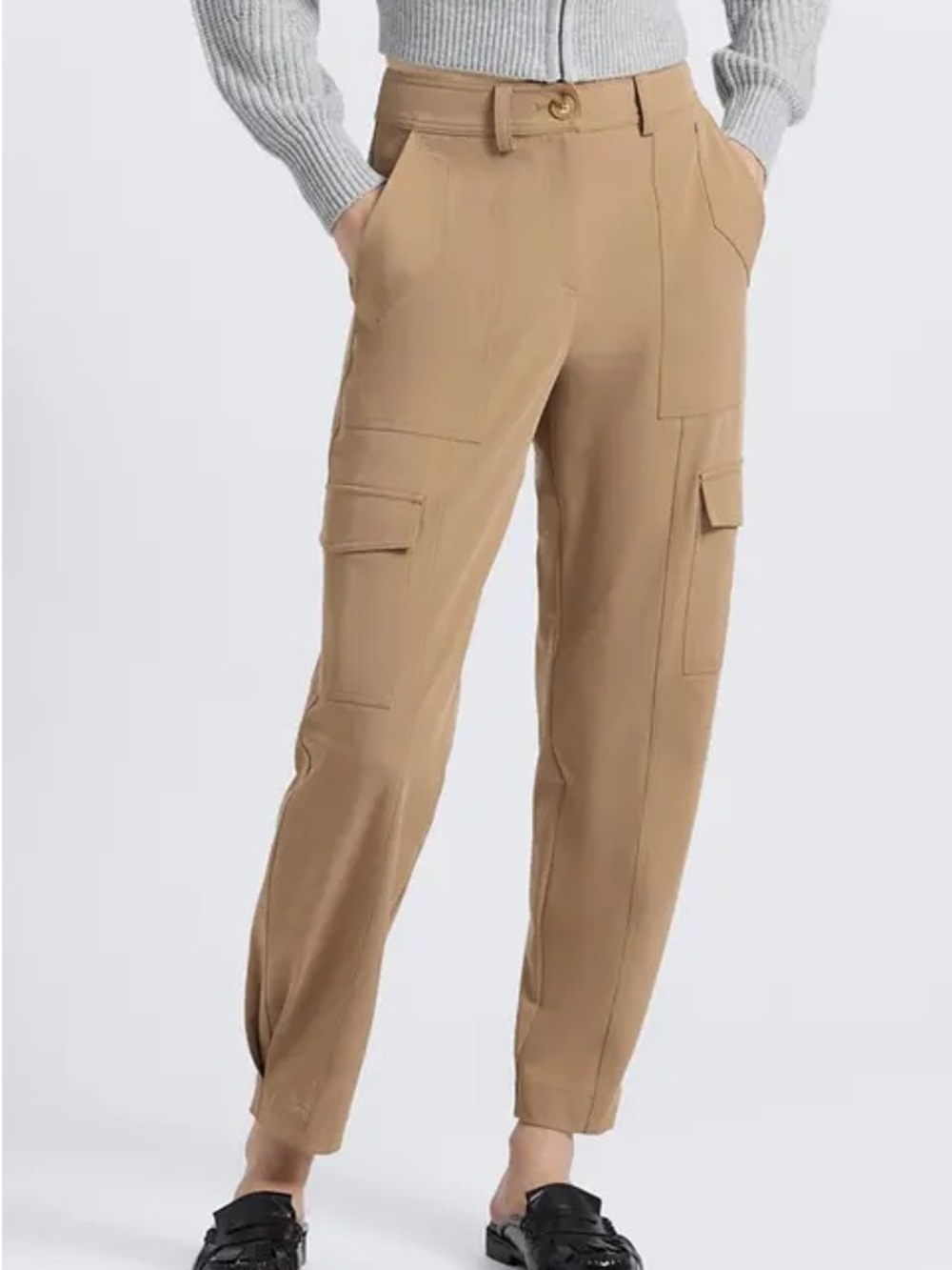Aritzia Babaton Tan Cargo Joggers - Utility Style